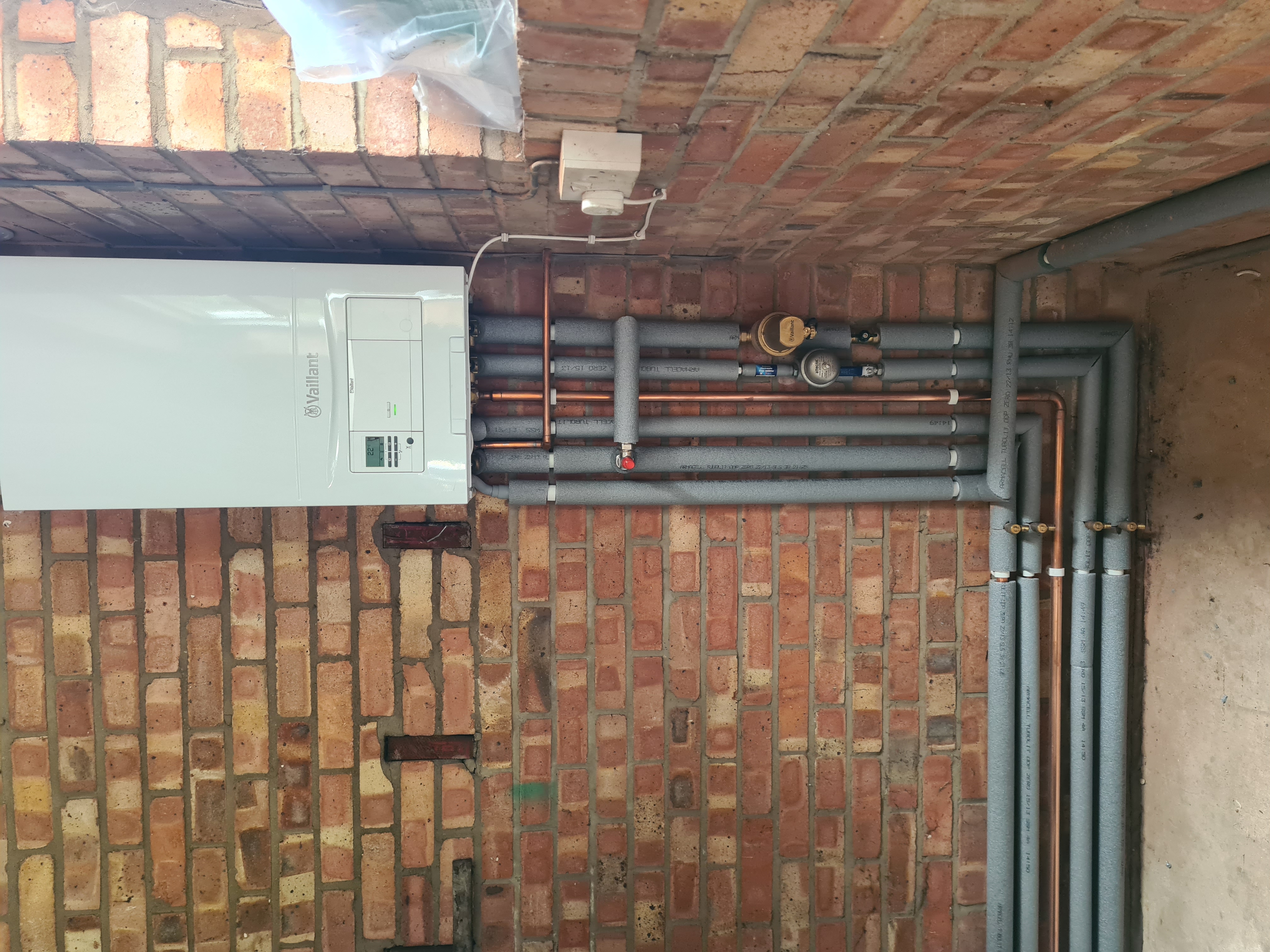 Tidy pipework and valves prepared for service